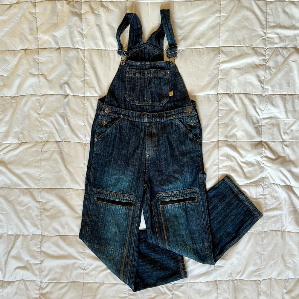 Dark Blue Denim Overalls